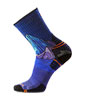 Hike Targeted Cushion Mountain Myth Print Crew Socks