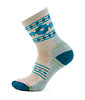 Women's Hike Light Cushion Retro Floral Mid Crew Socks